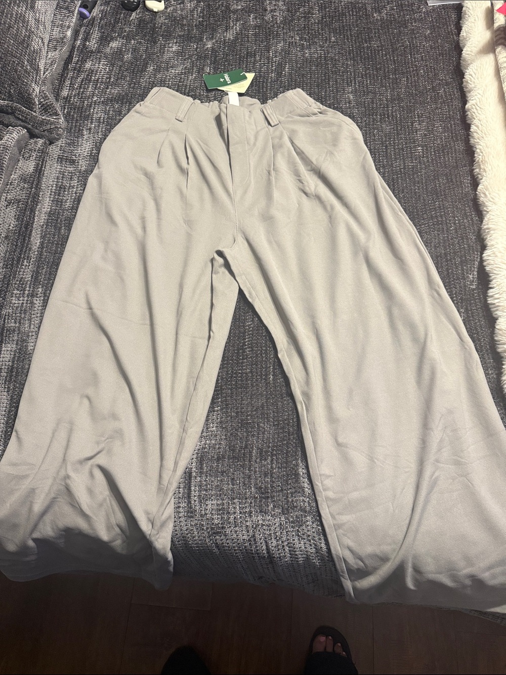 HALARA Kids Wide-Leg Pants - Light Gray